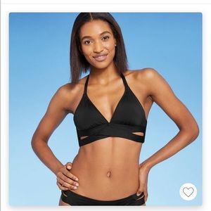 NWT Kona Sol Faux Wrap Bikini Top